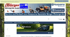 Desktop Screenshot of motorgeraete-boerger.de