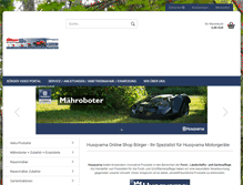 Tablet Screenshot of motorgeraete-boerger.de